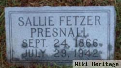 Sarah "sallie" Fetzer Presnall