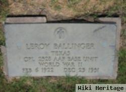 Leroy Ballinger