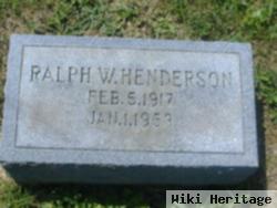 Ralph Woodrow Henderson