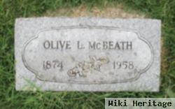 Olive L. "ollie" Mcbeath