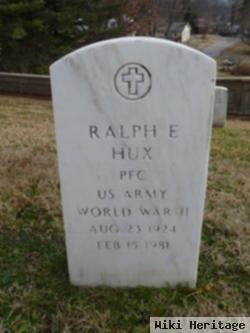 Pfc Ralph Edward Hux