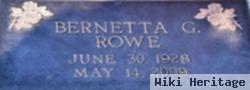 Bernetta G Rowe