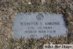 Col Webster Little Simons, Sr