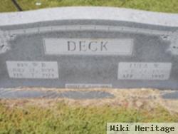 Rev W. B. Deck