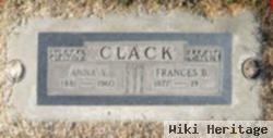 Frances B "fannie" Clack