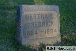 Bertha E Frederick