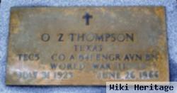 Sgt O. Z. Thompson