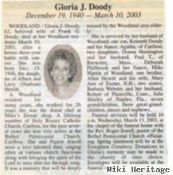 Gloria J Hewitt Doody