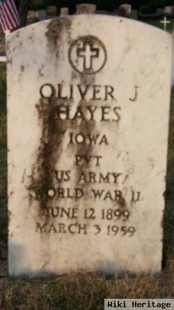 Pvt Oliver James Hayes