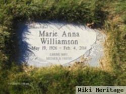 Marie Anna Williamson