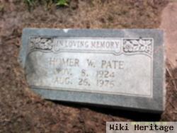 Homer W Pate