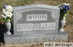 Elmer "ted" Wood