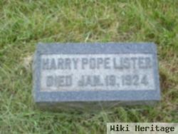 Harry Pope Lister