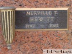 Merville T Hewitt