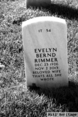 Evelyn Rimmer