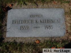 Capt Friedrich K Klebingat