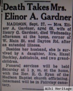 Mrs Ella Acker Gardner