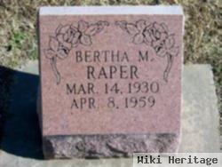 Bertha M Raper