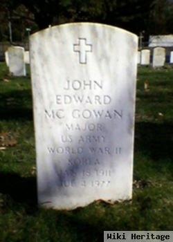 Dr John Edward Mcgowan