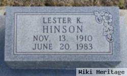 Lester K Hinson