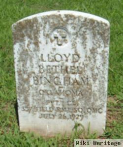 Pfc Lloyd Bethel Bingham