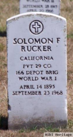 Solomon F Rucker