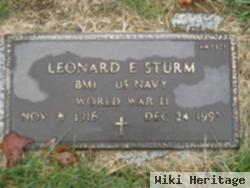 Leonard E Sturm