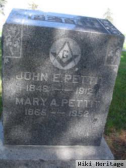 John E Pettit