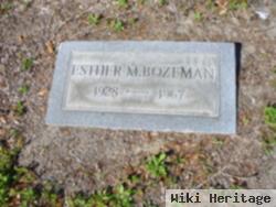 Esther M Bozeman