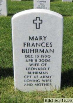 Mary Frances Leonard Buhrman