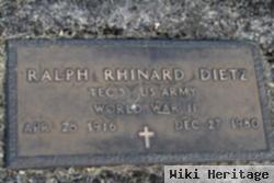 Ralph Rhinard Dietz