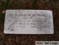 Sgt Leonard W. Donnell