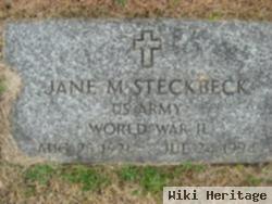 Jane M Steckbeck