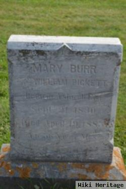 Mary Burr Pickett