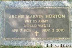 Pvt Archie Marvin Horton