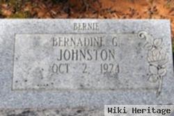 Bernadine G Johnston