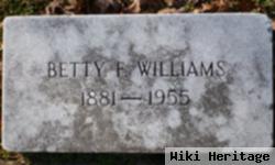 Elizabeth Woodson "betty" Franklin Williams