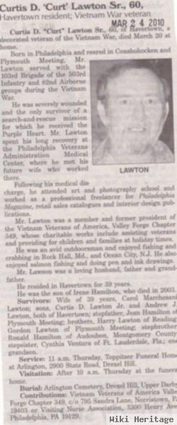 Curtis D "curt" Lawton, Sr