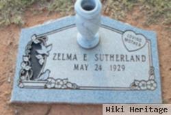 Zelma E Sutherland