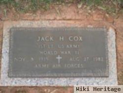 Lieut Jack Hook Cox