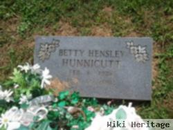 Betty Hensley Hunnicutt