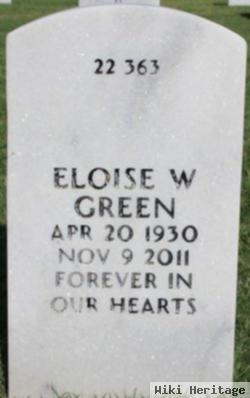 Eloise W Green