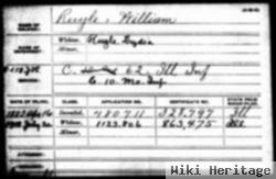 Pvt William Hubert "will" Ruyle