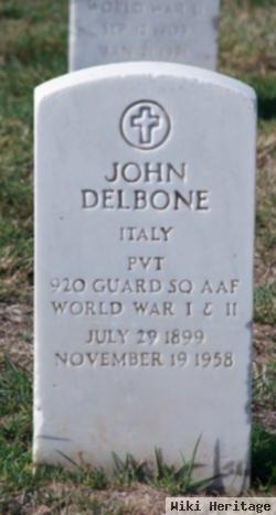 Pvt John Delbone