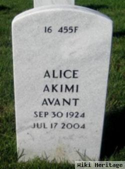 Alice Akimi Avant