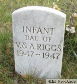 Infant Dau. Of V. & A. Riggs