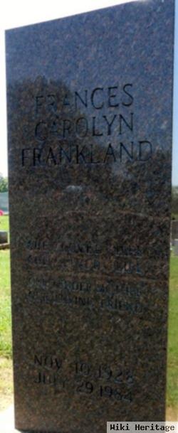 Frances Carolyn Frankland