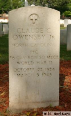 Pfc Claude C Owensby, Jr