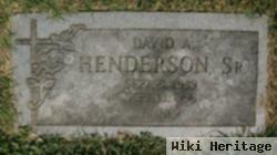 David A Henderson, Sr