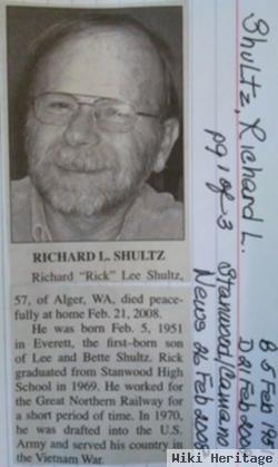 Richard Lee "rick" Shultz